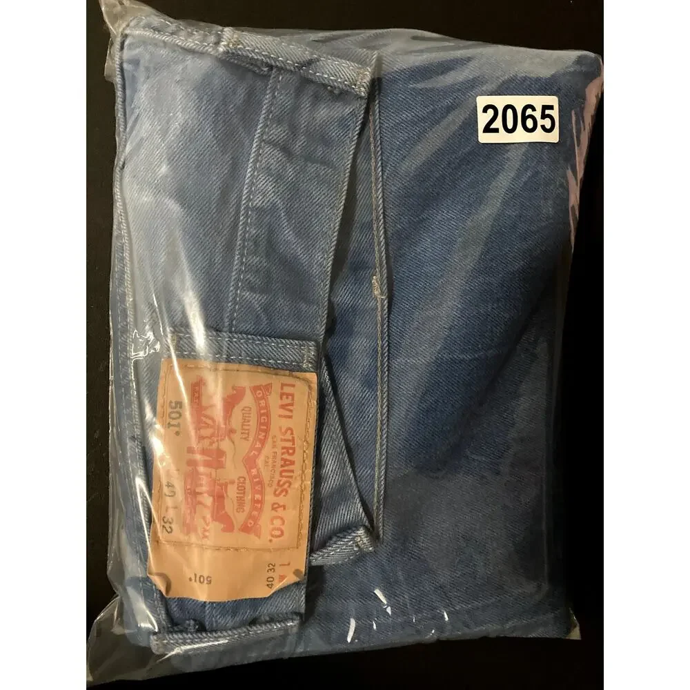 Levi's 501 XX Jeans Mens 40X30 Ice Blue Marbled Regular Straight Button‎ Fly